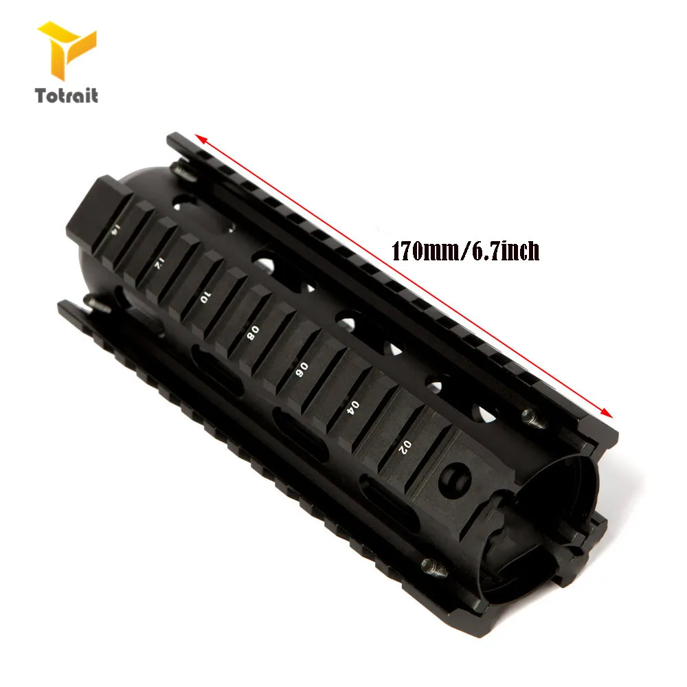 TOtrait Tactical 6,75 дюймов Handguard страйкбол AR-15 drop-in Quad Rail Mount Free Float Picatinny Handguard пистолет аксессуар