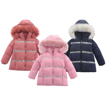 

Cute 2-8y baby girls jacket kids girls Light down coats with ear hoodie spring girl clothes infant clothing children's jackets