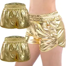 ^#Cheap Women Metallic Glitter Solid Color Sexy Mini Shorts Elastic Waist Rave Hot Pants X5XD ^#Cheap Women Metallic Glitter Solid Color Sexy Mini Shorts Elastic Waist Rave Hot Pants X5XD