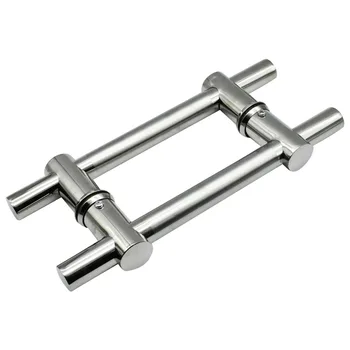 

Push Pull Universal Door Handle Solid Durable Home Hardware Hole Pitch Adjustable Wear Resistant Stainless Steel Easy Install