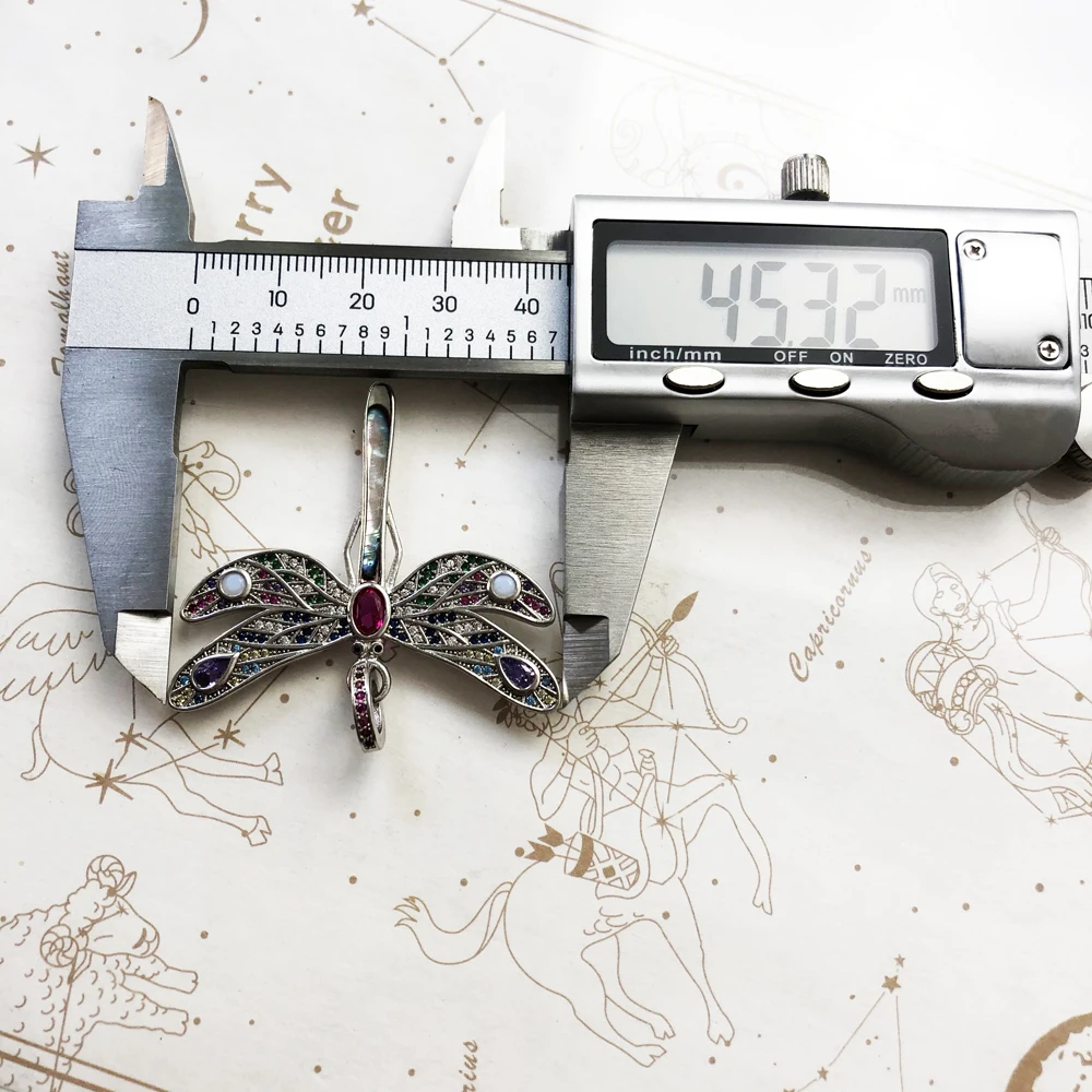 Pendant Dragonfly,2020 Spring New Jewelry Bohemia 925 Sterling Silver Paradisiacal Nature Happiness Freedom Gift For Women - Image 3