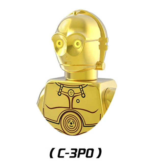 Disney R2-D2 BB-8 C-3PO R4-P17 K-2SO IG88 Battle Buzz Droid Building Blocks K-3PO General Grievous Brick Action Figure Kids Toys E-PG637