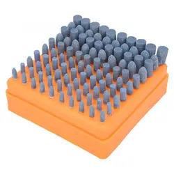 Pierre Abrasive montée pour outils rotatifs Dremel, 100 pièces, tête de roue, accessoires d'outils Dremel, tige de 3mm de diamètre 