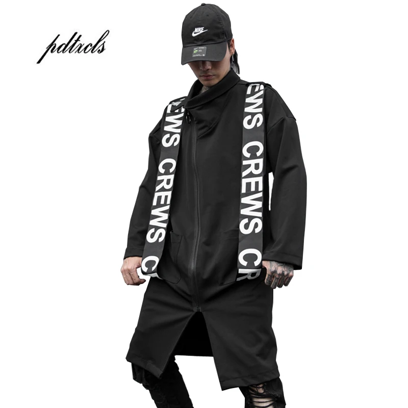 

Fashion New Asymmetry Diablo Style Streetwear Jaqueta Masculino Printing Stranger Things Jackets Big Ribbon Jacket Men Zipper