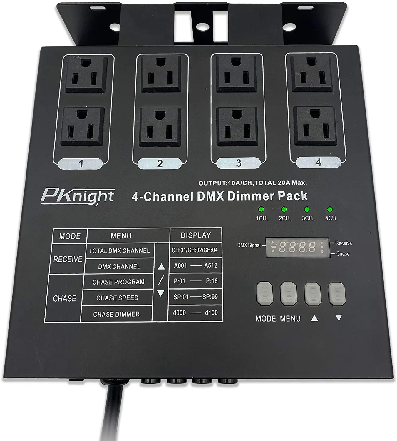 Pknight 4-канальный программируемый проектор dmx512 диммерный блок | Аксессуары для