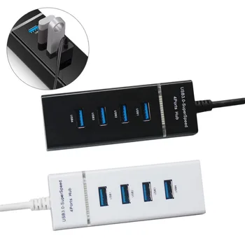 

High Speed 4 Port USB 3.0 Multi HUB Splitter Expansion Desktop PC Laptop Adapter