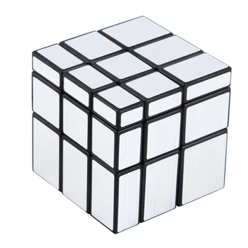 

3x3x3 Compact and portable Mirror Blocks Silver Shiny Magic Cube Puzzle Brain Teaser IQ Kid Funny Worldwide Great gift