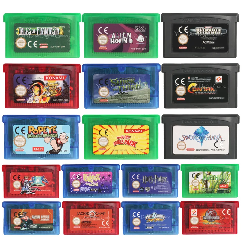 32 бит видео игровая консоль карты меч Мана (версия ЕС) Для Nintendo GBA|Картриджи| |