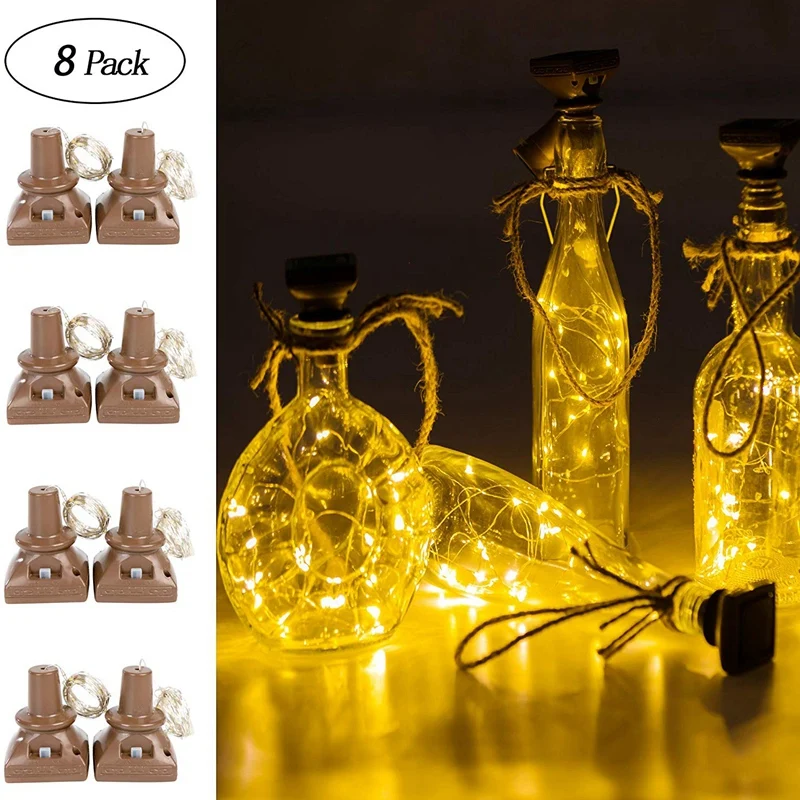 Топ-8 упаковок солнечные светильники в форме винных бутылок 20 светодиодных