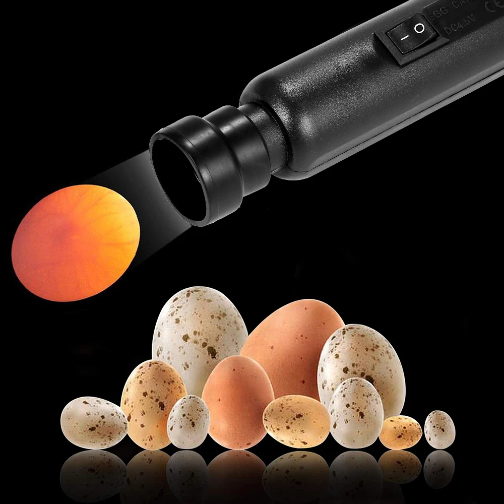 Egg Candler Tester Bright Cool LED Light for Chicken Quail Poultry Incubator Brooder Warehouse Exclusive