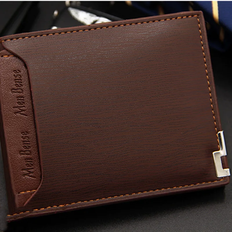 Litthing Vintage Men Leather Brand Luxury Wallet Short Slim Male Purses Money Clip Credit Card Dollar Price Portomonee Carteria