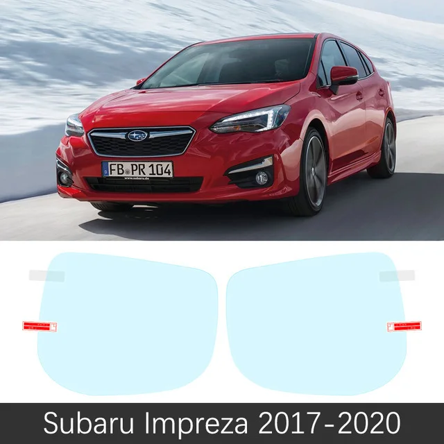 for Subaru Impreza 2007~ Full Cover Anti Fog Film Rearview Mirror Car Accessories WRX STI 2008 2011 2012 - Название цвета: Impreza 2017-2020