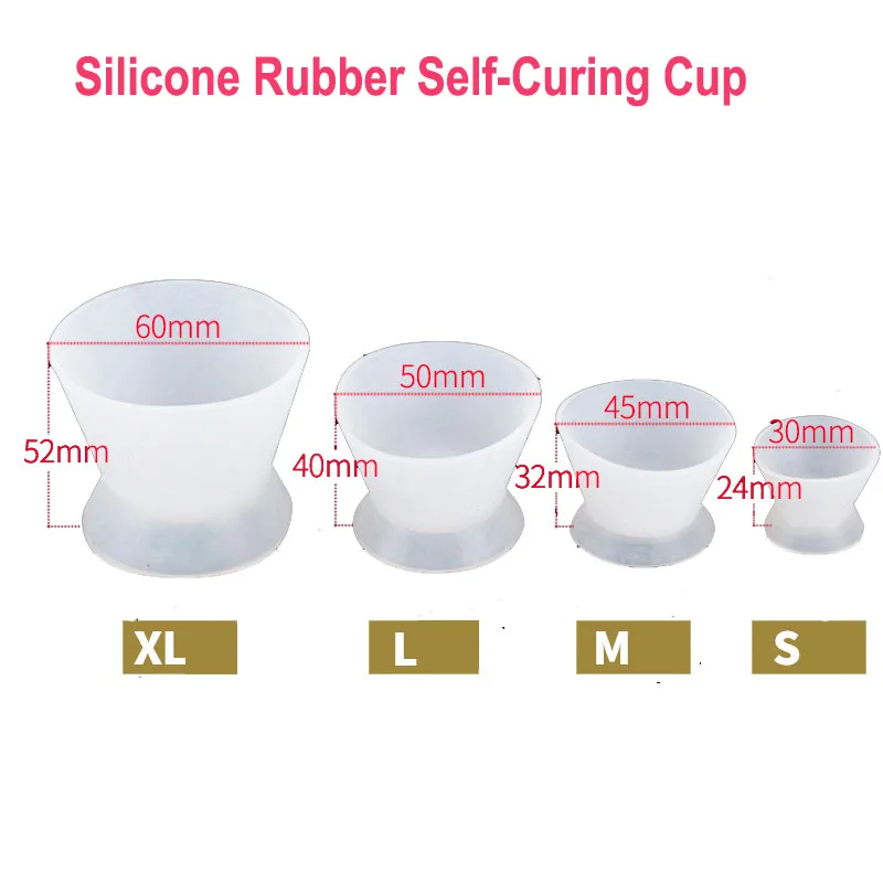 Dental Washable Silicone Rubber Mixing Bowl Cup 4 Sizes | Красота и здоровье