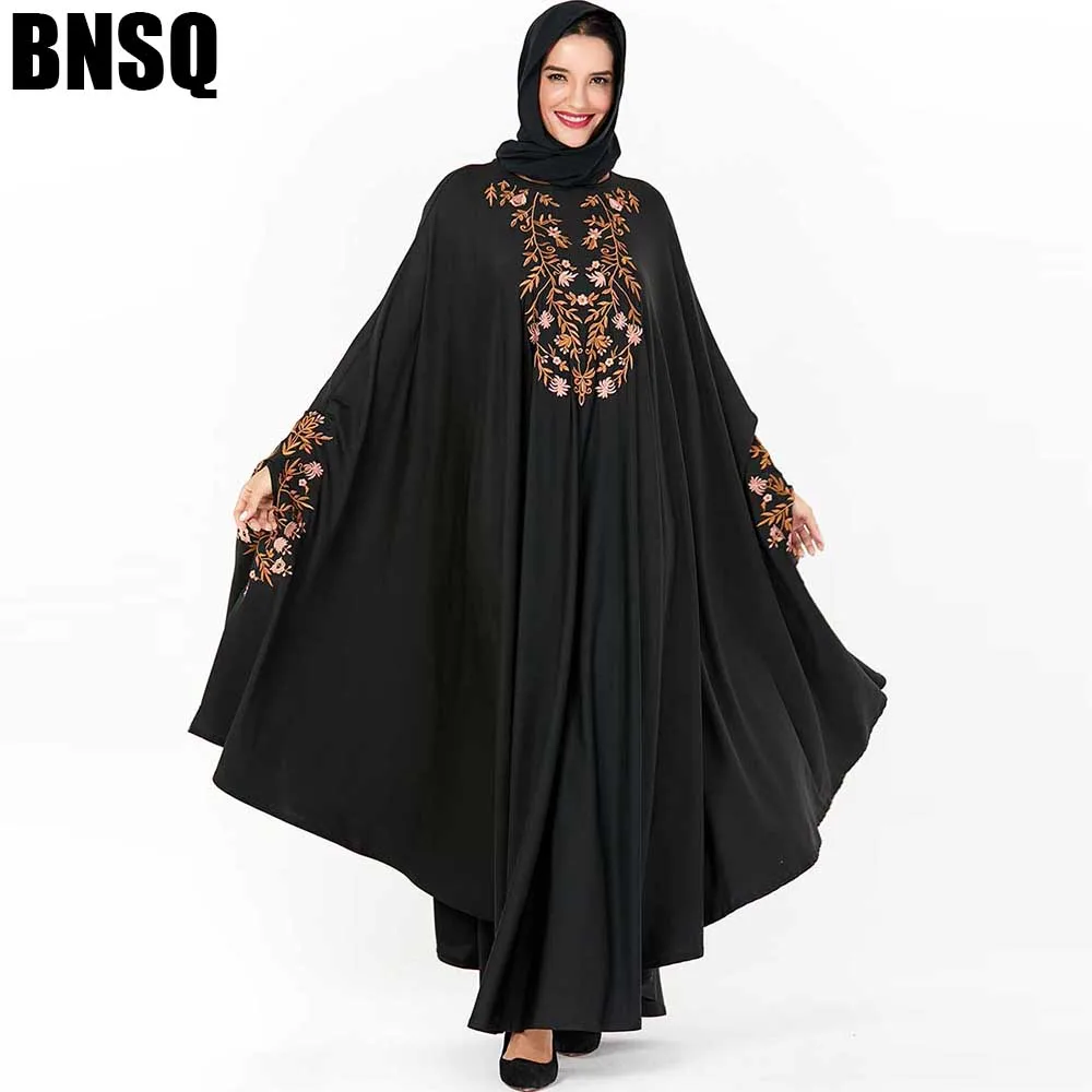 BNSQ Дубай abaya женское хиджаб арабское вечернее платье Caftan Morocain Kaftan Djelaba Femme мусульманское платье исламское платье плюс размер