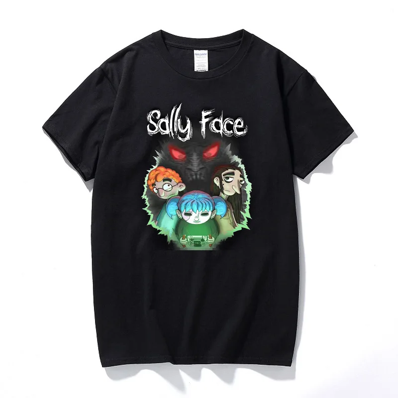Sally Face игровая футболка унисекс Camisetas модная летняя уличная футболка из хлопка премиум класса с коротким рукавом