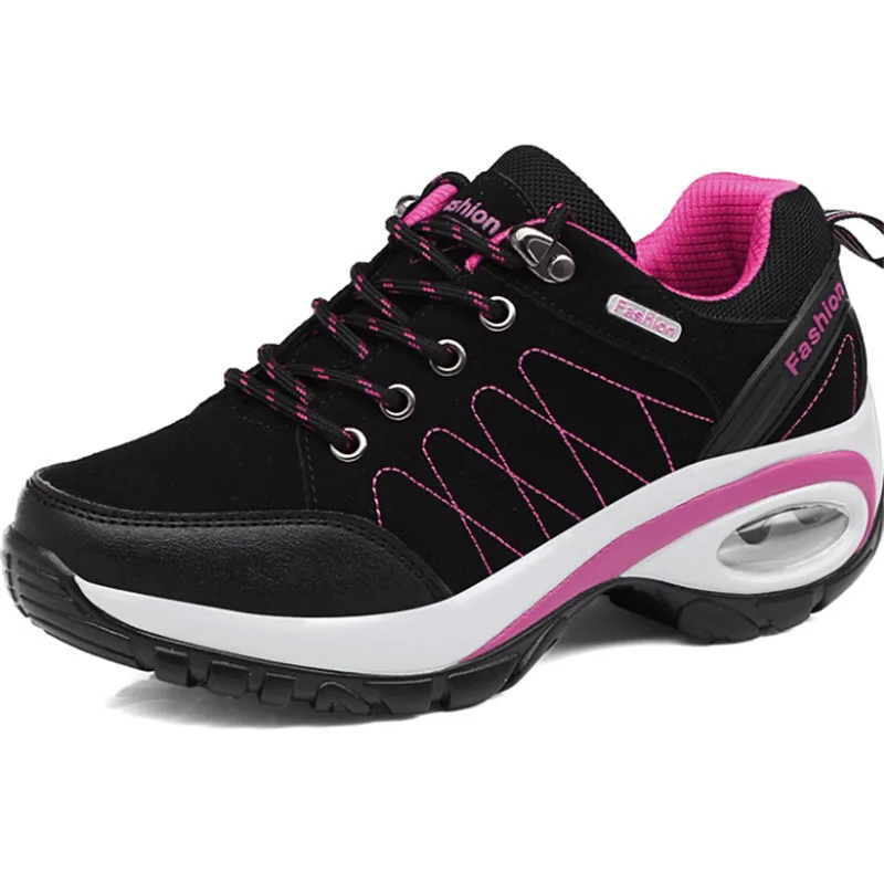 Высококачественная женская обувь из натуральной кожи; Всесезонная спортивная обувь для бега; женские амортизирующие кроссовки на воздушной подушке; zapatos de mujer - Цвет: L