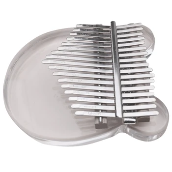 

SEWS-Kalimba Acrylic 17 Key Transparent Thumb Piano with Tuner Hammer Gig Kalimba Case Manual
