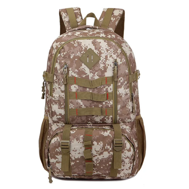 Пламя лошадь 50L тактический военный рюкзак армейский Mochila водонепроницаемый походный охотничий рюкзак туристический рюкзак Открытый - Цвет: Desert camouflage