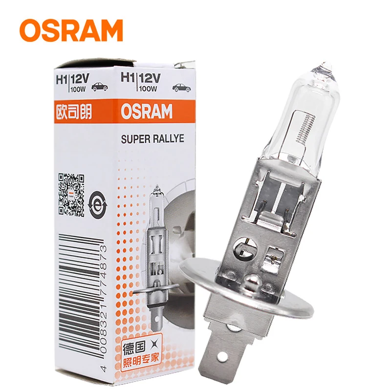 Автомобильный светильник OSRAM H1 головной s лампа ближнего света галогенная