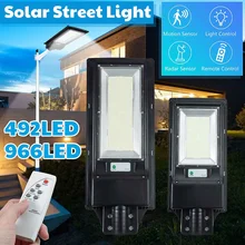 280 Вт 380 Вт Светодиодный уличный фонарь на солнечной батарее PIR датчик движения настенный светильник человеческого тела Инфракрасный Открытый водонепроницаемый домашний садовый светильник безопасности s