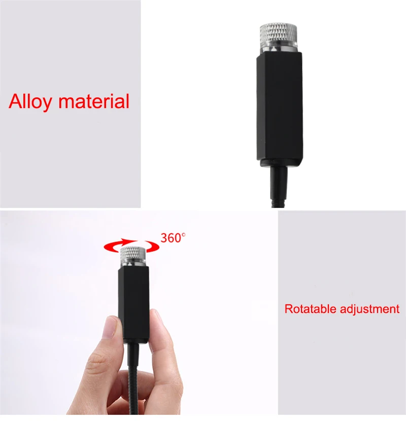 Автомобильный USB светодиодный проектор атмосферная крыша автомобиля Звездный ночной Светильник RGB Красочная Галактическая лампа Рождественский интерьерный декоративный светильник s