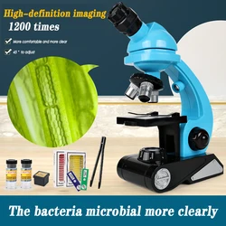 Wide Angle and hd 1200 times microscope early childhood education and students' science and medical journal