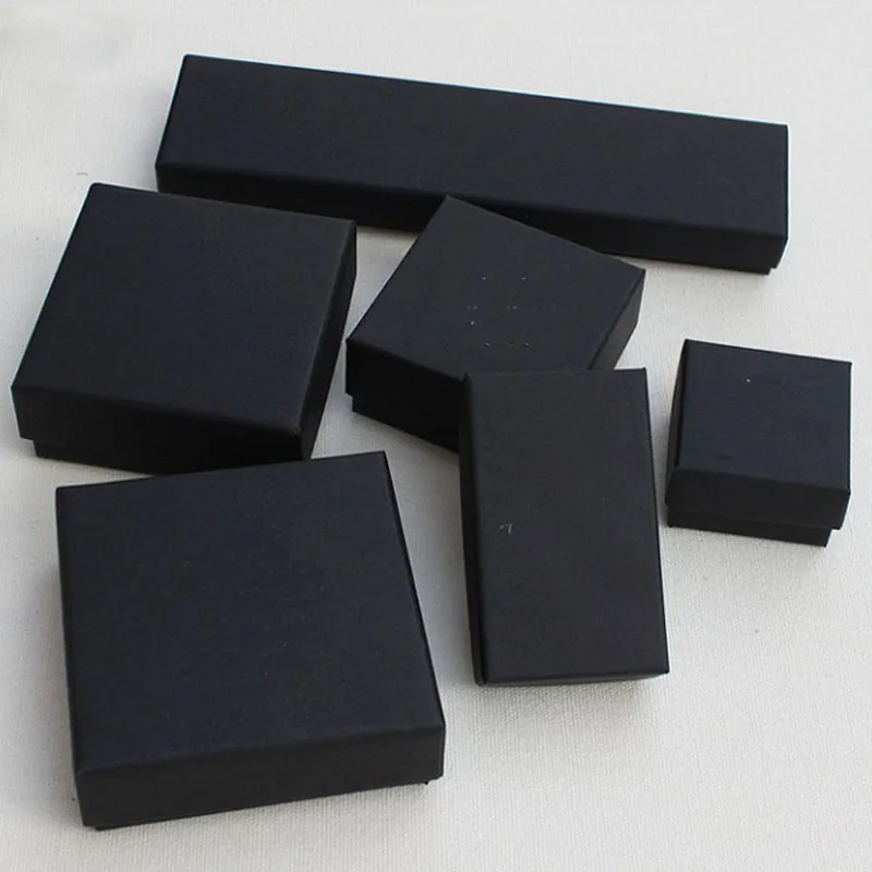 Sieraden-organizer-box-Engagement-50-stks-partij-8-3-5-2-5cm-Doos-Voor-Sieraden-Zwarte