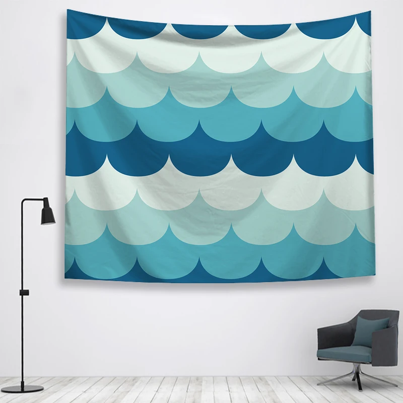 Волна стены Ttapestry висячие украшения богемный пляжный коврик фермерский дом Декор общежития Мандала гобелены колдовство хиппи