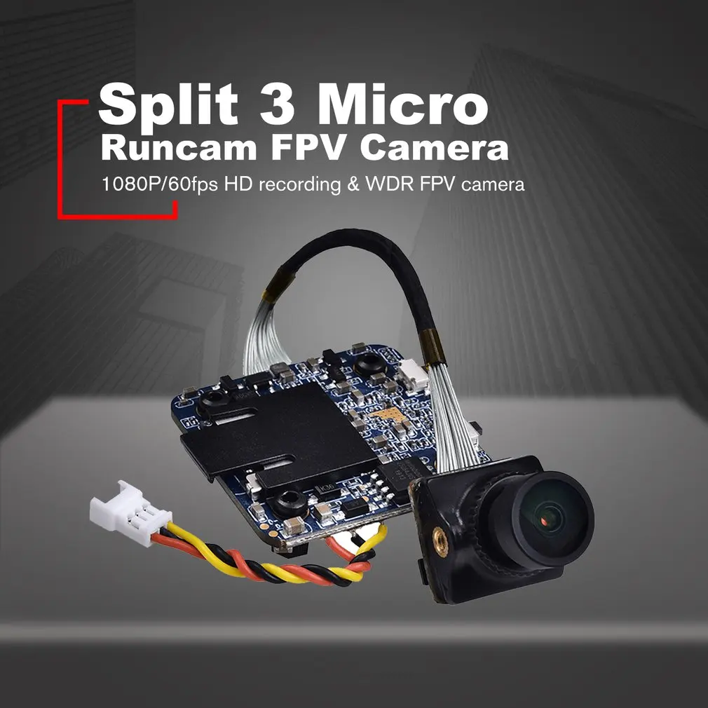 RunCam split 3 Nano 1080P 60fps HD Запись WDR низкая задержка 16:9/4:3 NTSC/PAL переключаемая FPV камера для радиоуправляемого дрона