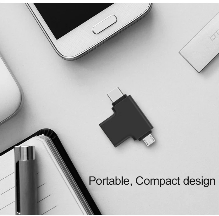 Utai J15 тип-c OTG адаптер USB3.0/тип-c/Micro USB 3в1 конвертер для Android USBC разъем OTG мульти адаптеры для мыши OTG