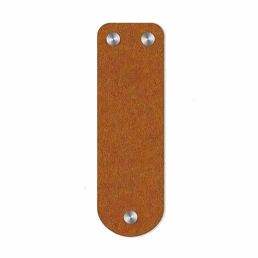 Brown Xiaomi Mijia Freefinger Многофункциональный модный мобильный телефон кольцо кронштейн кожаная поверхность портативное хранение от Xiaomi Youpin - Цвет: Brown