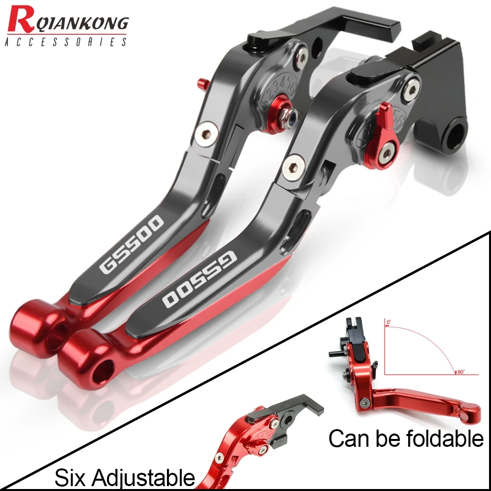 

For Suzuki GS500 GS gs 500 1989-2005 2006 2007 2008 Motorcycle Clutch Brake Lever Aluminum Extendable Adjustable Foldable Levers