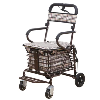 

The Folding Chair of The Shopping Cart for The Elderly Can Be Used In A Four-wheel Shopping Cart for The Elderly.