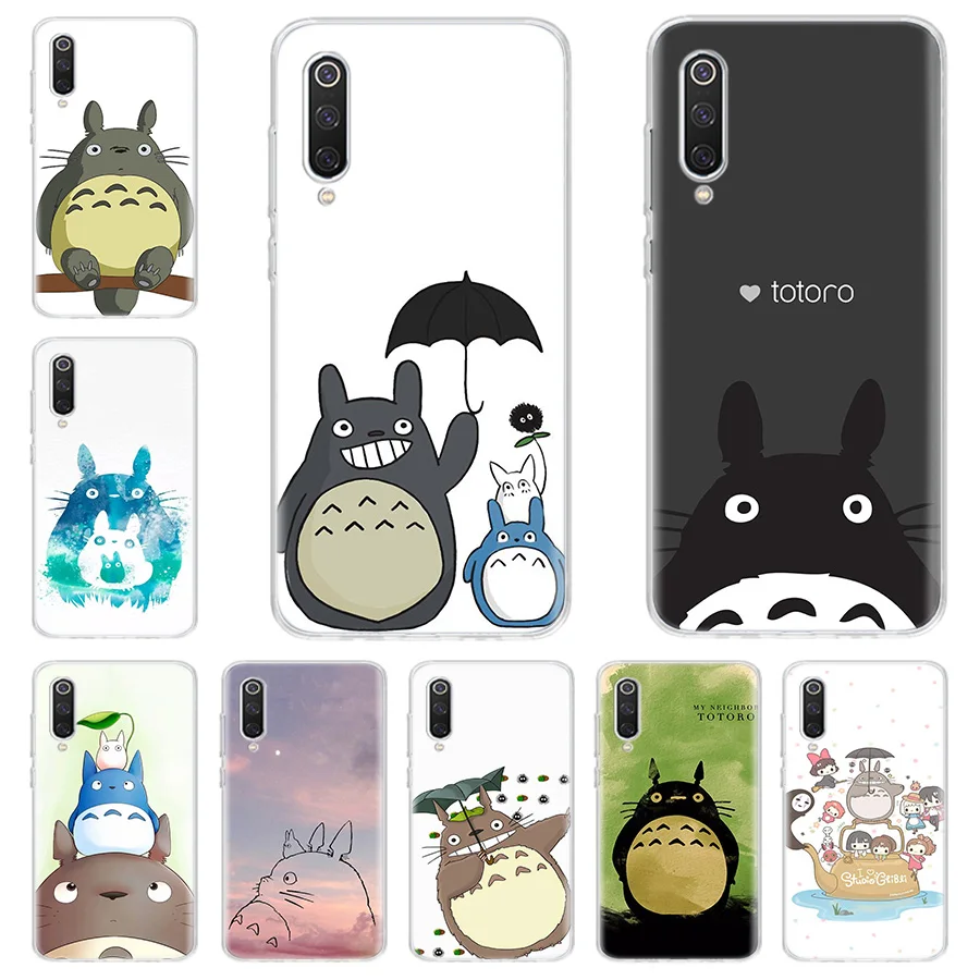 

Cute Totoro Spirited Away Ghibli Miyazaki Anime Kaonashi Phone Case For Xiaomi Redmi Mi Note 9S 8T 9 8 7 6 Pro 5A 5 4X S2 K30 K2