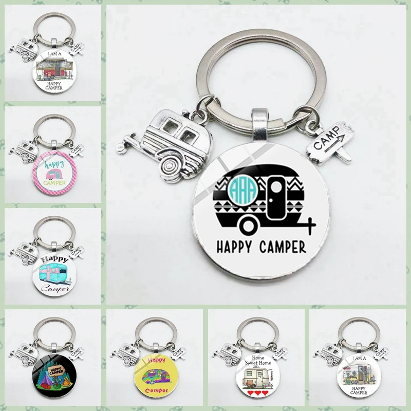 Best Selling Models Go Camping Cute Wagon Keychain Signposts To Travel