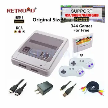 

Retro Road RETROAD Real Ware Ultra HDMI Version 16Bit Super Family Video Game System For Original Cartridges with 2.4G Gamepads