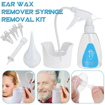 

300ML Ear Cleaner Irrigation Cleaning Tool Ear Wash Syringe Squeeze Bulb Adult Childcare Products Safe Earwax Remover