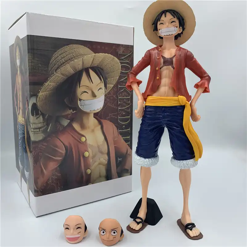 アニメone Pieceモンキー D ルフィ赤マントpvcアクションフィギュアopルフィ究極王版 グッズモデル18センチメートル Null Aliexpress