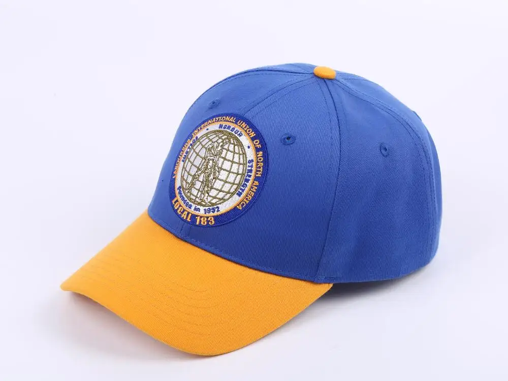 Embroidery customized cap Summer outdoor sun hat with adjustable metal buckle