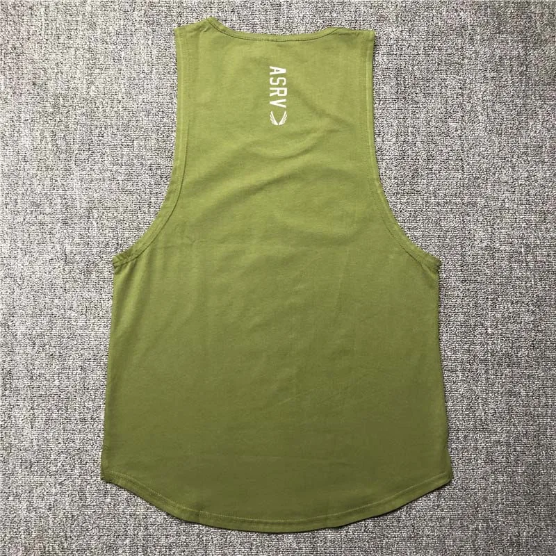 green Have a logo Лето мужская одежда брендовый мужской жилет jogger фитнес-Бодибилдинг жилет хлопок Удобная мужская спортивная одежда - Цвет: green Have a logo