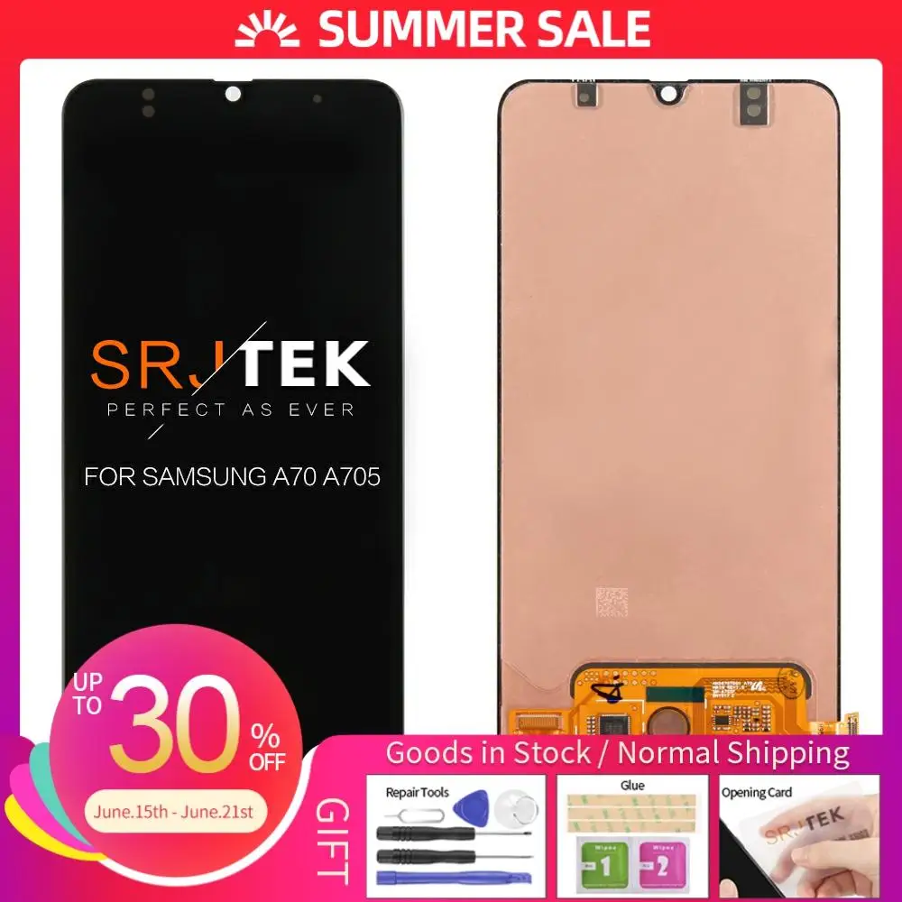 6 7 ɺMOLED для Samsung Galaxy A70 LCD A705 A705F SM-A705F ЖК-сенсорный экран дигитайзер сборка SAMSUNG A705DS