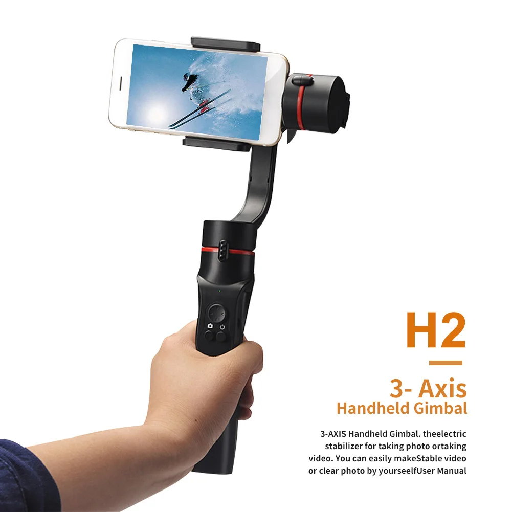H2 3 Axis Vlog regulowany kierunek na żywo fotografia podróżna kardana ręczna wsparcie zewnętrzne stabilizator smartfona ładowanie USB H2 3 Axis Vlog regulowany kierunek na żywo fotografia podróżna kardana ręczna wsparcie zewnętrzne stabilizator smartfona ładowanie USB