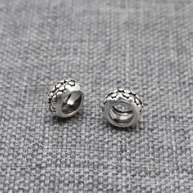 Genuine Sterling Silver Wheel Spacer Beads for Jewelry Making