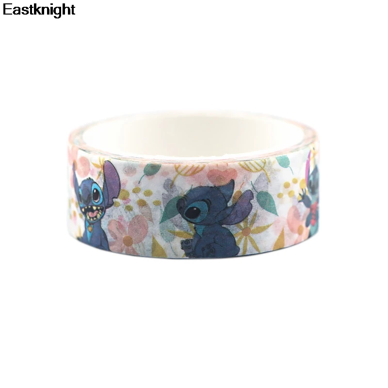 

Stitch Cartoon kawaii Masking Washi paper Tape diy craft Ornament Adhesive tape Scrapbooking Sticker School Supplies E0830