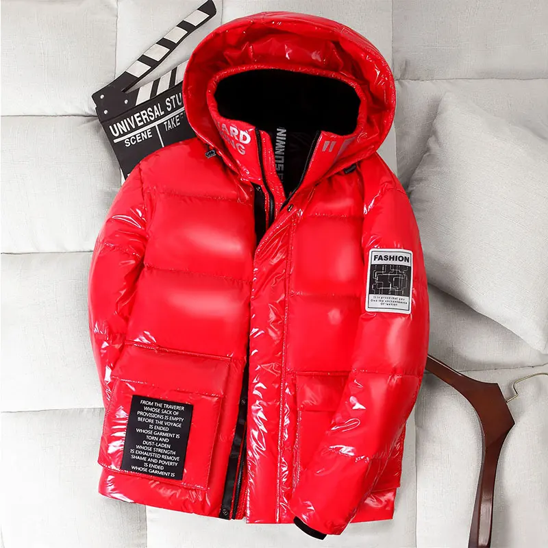 Short Down Coat New 2020 Shiny Fashion Winter