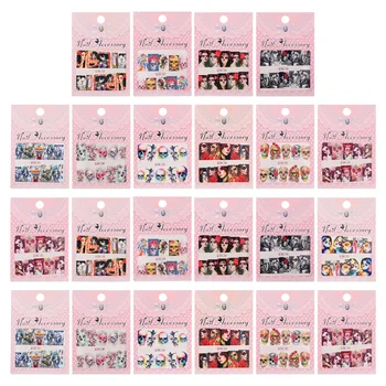 

22pcs Halloween Nail Stickers Premium Unique Fashion Fingernails Decor Nail Art Stickers Halloween Manicures Stickers for Girls