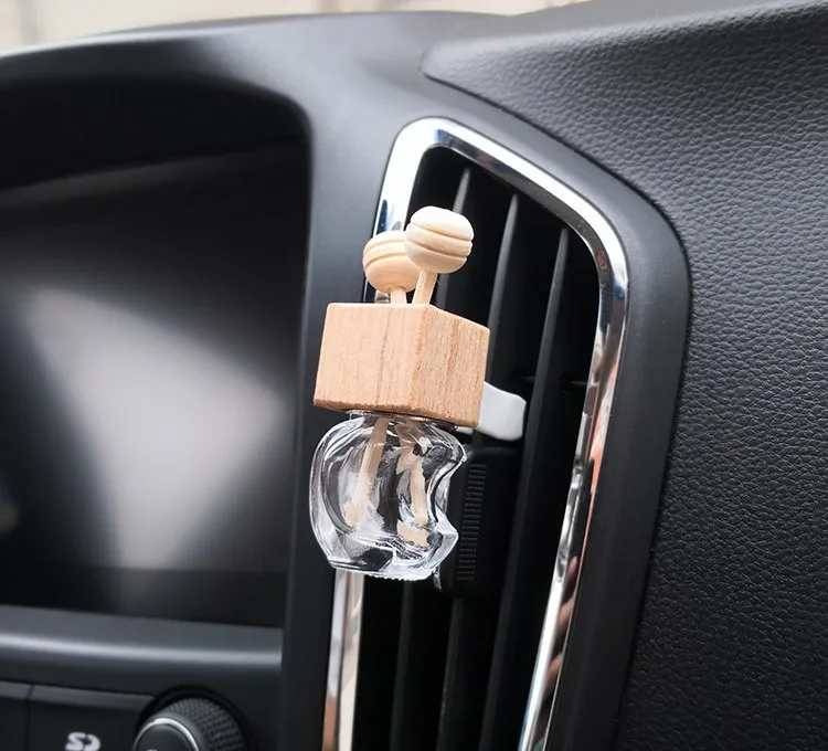 Автомобильный флакон для духов автомобильный Кондиционер воздуха зажим для духов Пустой Стеклянный Флакон автомобильный освежитель воздуха для леди Автомобильные украшения