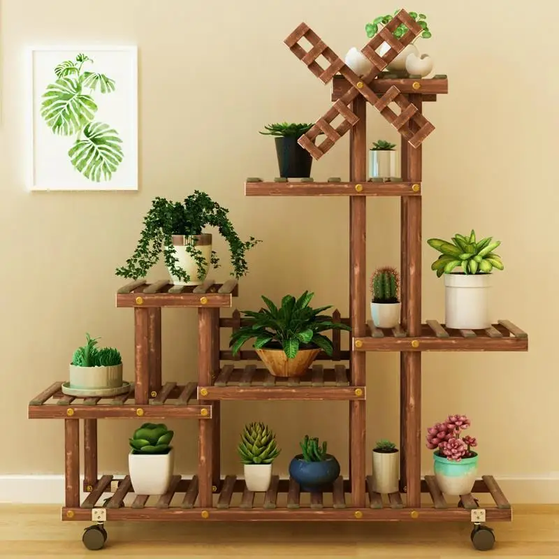 Комнатный деревянный горшок Mueble Plantas Estante Para Flores Plantenstandaard Stojak Na Kwiaty напольный