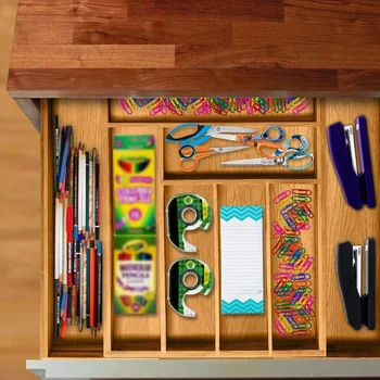 

Kitchen Drawer Divider Tray Bamboo Expandable Drawer Organizer Premium Cutlery And Utensil Spoon Cutlery Separation Oganizer