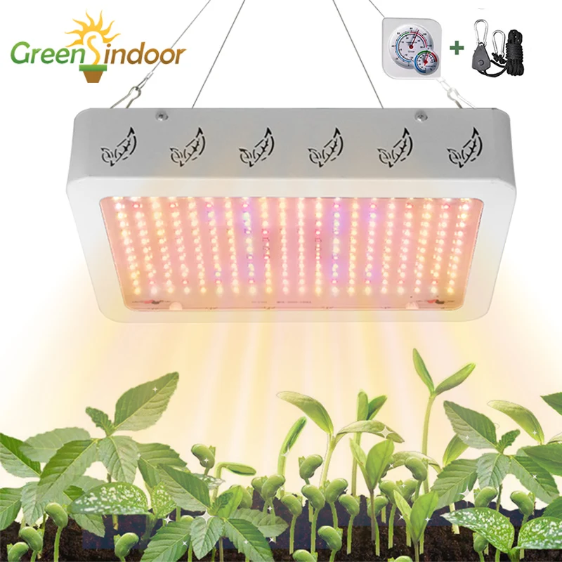 Лампа Greensindoor Phyto, 1000 Вт, 2000 Вт, светодиодный светильник для выращивания растений, полный спектр, лампа для выращивания растений, тент, лампа с цепочкой в виде ромашек, светодиодный Fitolampy